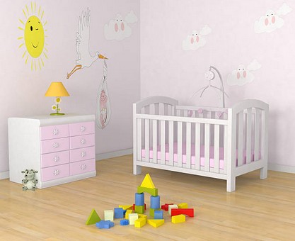 Choisir le papier peint d’une chambre de bébé